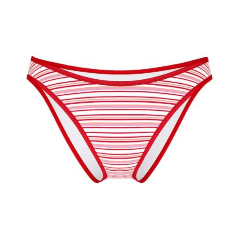 New! Frankie's Bikinis x PINK Golden Hour Rib Cheeky Bottom Large 51665